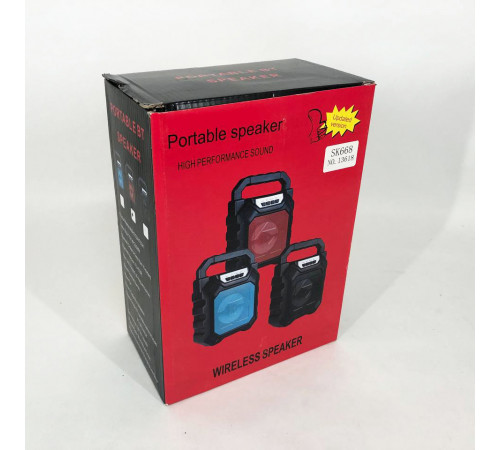 Бездротова портативна колонка Bluetooth YF-668BT. Колір: червоний XO-63 за 514 грн