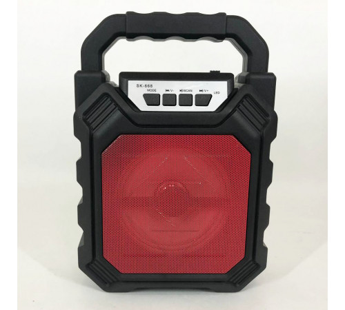 Бездротова портативна колонка Bluetooth YF-668BT. Колір: червоний XO-63 за 514 грн