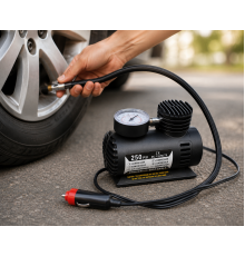 Автомобільний компресор Air Pump Ji030 12V / Компресор для шин / Насос електричний від прикурювача