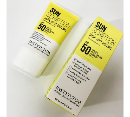 Солнцезащитный крем с осветительным эффектом Instytutum Sunscription Dark Spot Defence SPF 50, 50 мл SR-85
