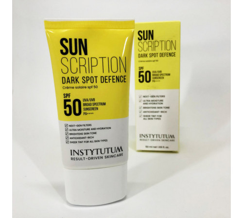 Солнцезащитный крем с осветительным эффектом Instytutum Sunscription Dark Spot Defence SPF 50, 50 мл SR-85