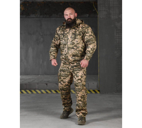 Тактический костюм defender пиксель + футболка пиксель ВТ6593