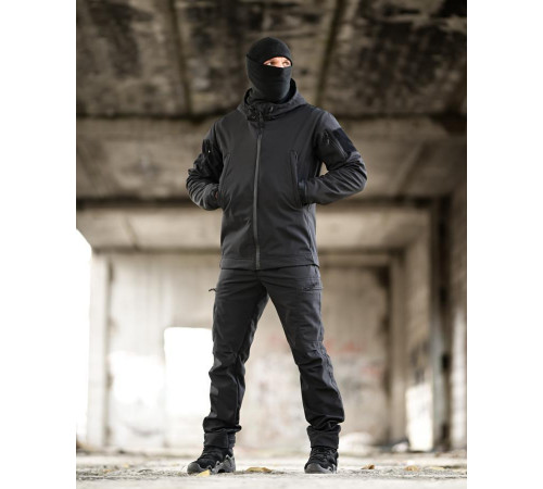 Тактический костюм Softshell 5в1 LUNAR черный ТР6407