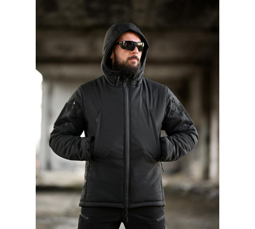 Зимовий тактичний костюм PANCER чорний ТР6498