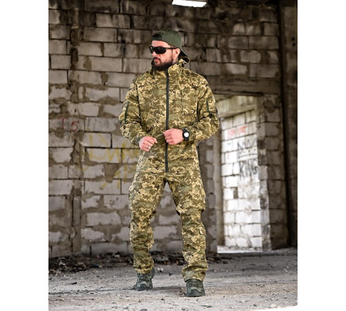 Тактичний костюм гірка retouch на флісі піксель ВТ7681