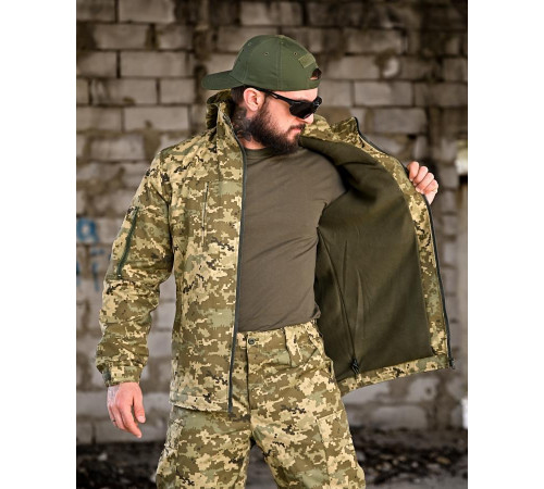 Тактичний костюм гірка retouch на флісі піксель ВТ7681