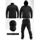 Тактичний костюм Softshell 5в1 LUNAR чорний ТР6407