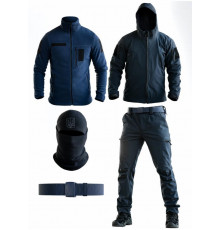 Тактический костюм Softshell 5в1 LUNAR синий ДСНС ТР6409