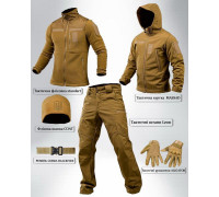 Тактичний костюм софтшел softshell 6в1 койот ПП7862