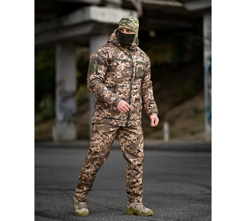 Зимовий тактичний костюм gamma original піксель ПП8166