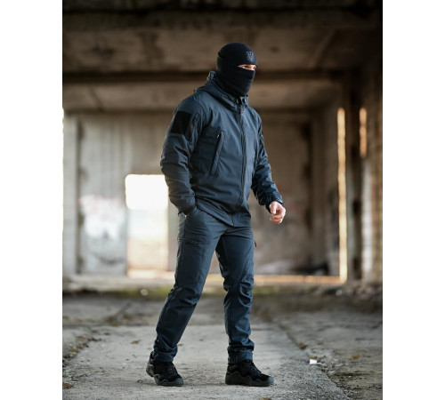 Тактический костюм Softshell 5в1 LUNAR синий ДСНС ТР6409