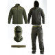 Тактичний костюм Softshell 5в1 LUNAR олива ТР6408