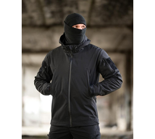 Тактичний костюм Softshell 5в1 LUNAR чорний ТР6407