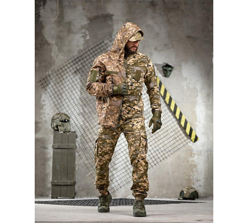 Тактический костюм softshell 6в1 пиксель ПП7860