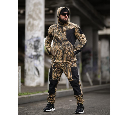 Флисовый спортивный тактический костюм TARANTUL wood ТР6557