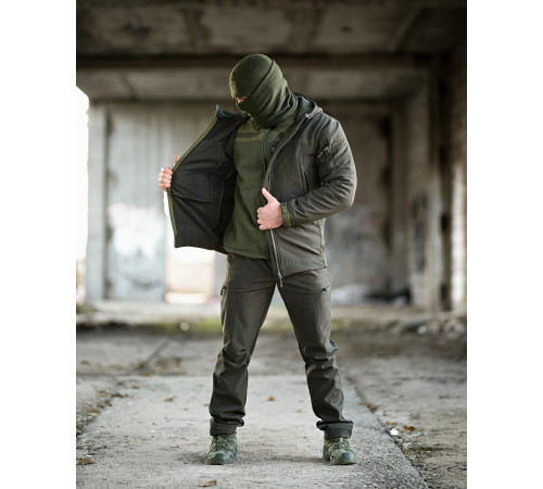 Тактичний костюм Softshell 5в1 LUNAR олива ТР6408