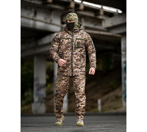 Зимовий тактичний костюм gamma original піксель ПП8166