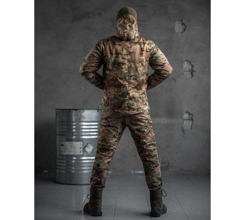 Зимовий тактичний костюм софтшел single sword jumper (подвійний фліс)