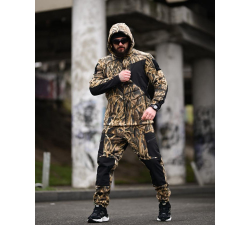 Флисовый спортивный тактический костюм TARANTUL wood ТР6557