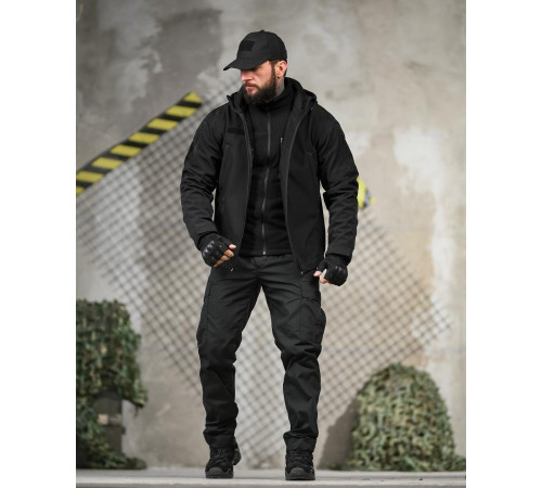 Тактичний костюм 5в1 STABITEX чорний ТР6725