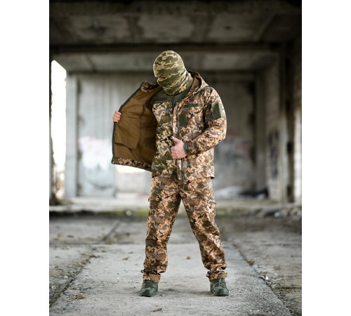 Тактический костюм Softshell 5в1 LUNAR пиксель ТР6410