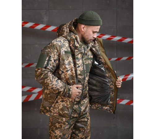 Зимовий тактичний костюм 3в1NEOTON піксель ВТ0591
