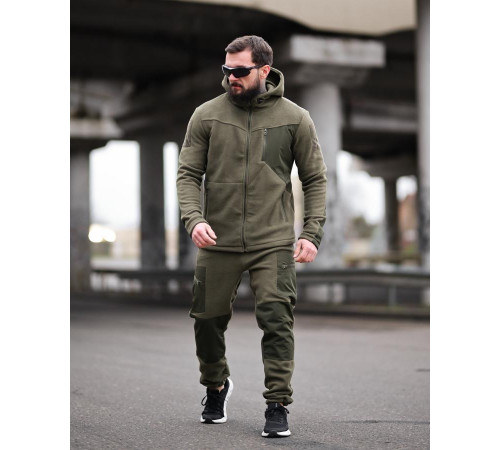 Флисовый спортивный тактический костюм TARANTUL oliva ТР6553