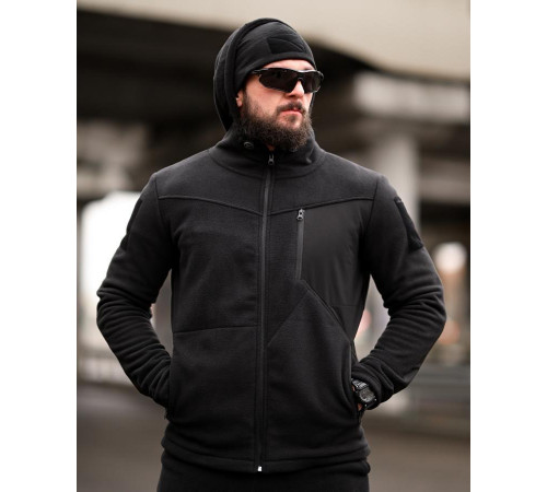 Флісовий спортивний тактичний костюм TARANTUL black ТР6551