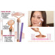 Массажер ролик электрический для лица Facial Roller Massager. Цвет: бежевый NF-93