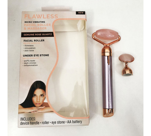 Массажер ролик электрический для лица Facial Roller Massager. Цвет: бежевый NF-93