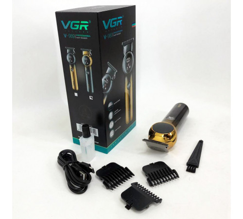 Машинка для стрижки акуммуляторная VGR V989, Беспроводной триммер для стрижки и бритья PN-38