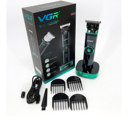 Машинка для точной стрижки бороды и волос VGR V-671, Профи машинка для стрижки волос OH-26
