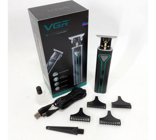 Беспроводная машинка для стрижки для дома VGR V-009 Профессиональная машинка стрижки с насадками OU-20