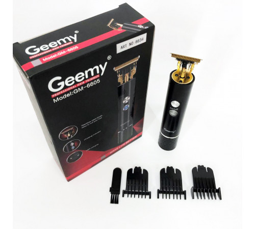 Хороший беспроводной триммер GEEMY GM-6605, Мужской набор для стрижки волос беспроводной UK-13