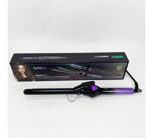 Плойка-щипцы для прикорневого объема VGR V-575 PURPLE, Плойка для завивки волос с разными функциями EX-75