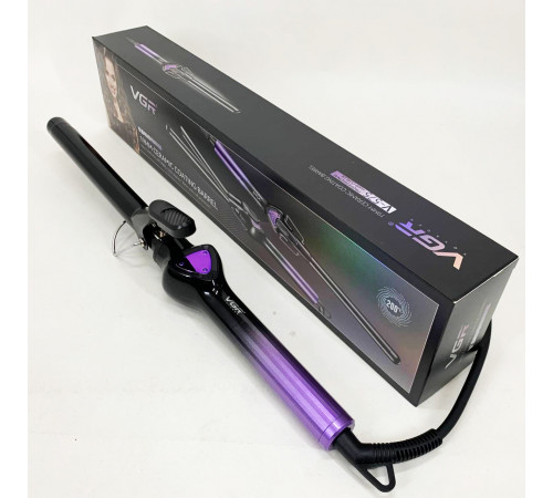 Плойка-щипцы для прикорневого объема VGR V-575 PURPLE, Плойка для завивки волос с разными функциями EX-75