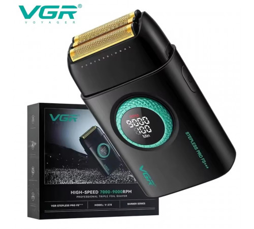Бритва профессиональная для бритья VGR, Аккумуляторная бритва с фирменным лезвием VP-28