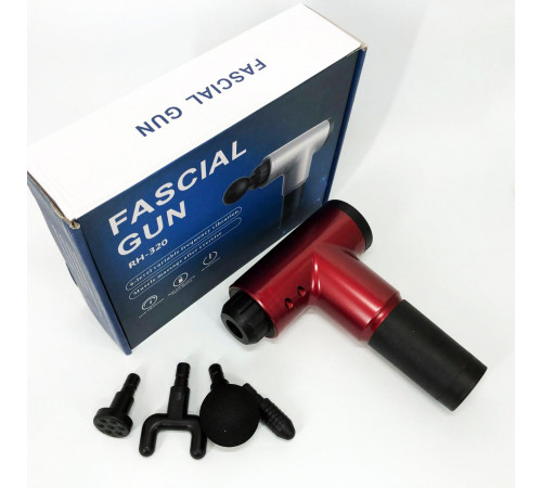 Универсальный массажер для шеи и тела Fascial Gun KH-320, Перкуссионный ручной массажер пистолет RF-96