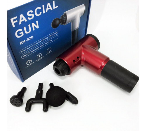 Универсальный массажер для шеи и тела Fascial Gun KH-320, Перкуссионный ручной массажер пистолет RF-96