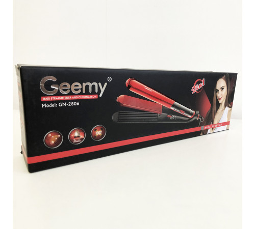 Плойка праску гофре для волосся GEMEI GM-2806 LX-68 за 396 грн