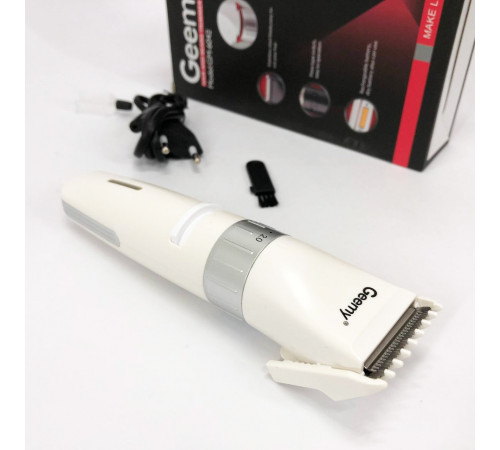 Машинка для стрижки волос и бритья Gemei GM-6042 белый, Надежная машинка для стрижки MD-10