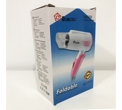 Фен для волос дорожный складной Domotec MS-1410 KH-35