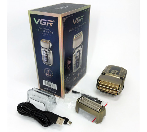Электрическая мужская бритва для бороды VGR V-337, Электробритва для густой бороды IC-22