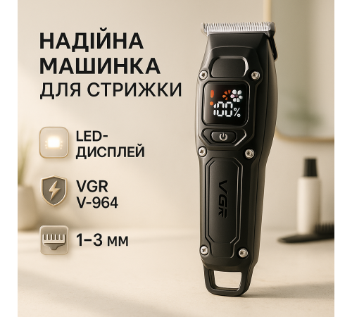 Универсальная машинка для стрижки головы и бороды VGR, Хороший беспроводной триммер, Триммер для висков ZS-77