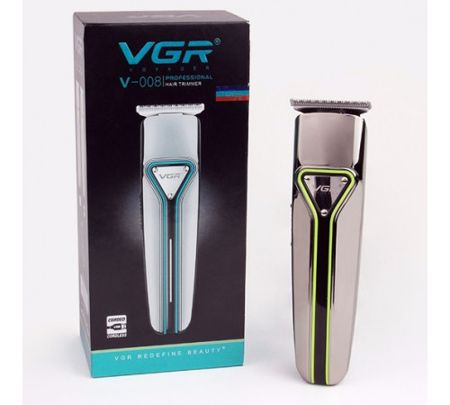 Машинка для стрижки с насадками беспроводная VGR V-008 Pro, Профессиональная машинка для бритья головы UO-52