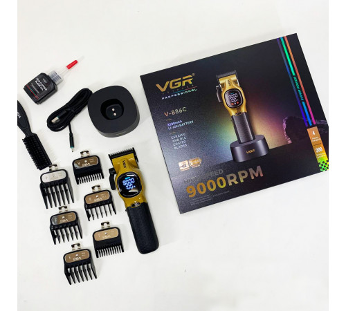 Машинка для стрижки волос хороша VGR V-886C GOLD, Машинка для стрижки на аккумляторная OE-97