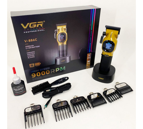 Машинка для стрижки волос хороша VGR V-886C GOLD, Машинка для стрижки на аккумляторная OE-97