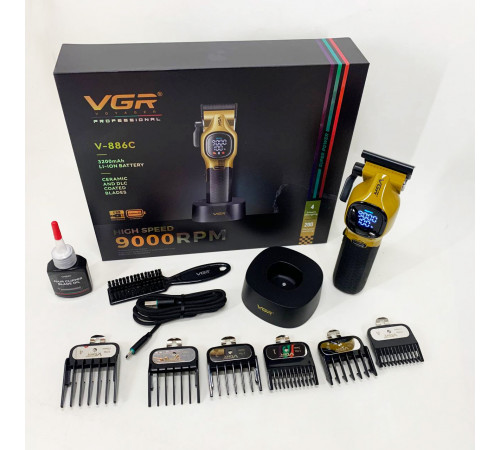 Машинка для стрижки волос хороша VGR V-886C GOLD, Машинка для стрижки на аккумляторная OE-97