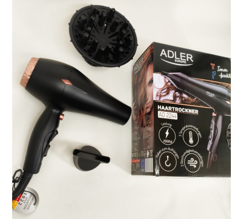 Зручний фен для укладання волосся Adler AD 2244 2000Вт, Фен для красивої укладки волосся HD-51 за 1693 грн