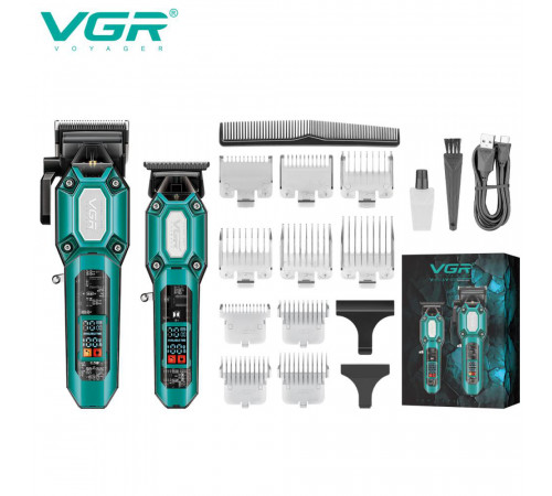 Острые профессиональные машинки для стрижки волос VGR 2 в 1 VGR V-600 V-900, Триммер беспроводной TN-11